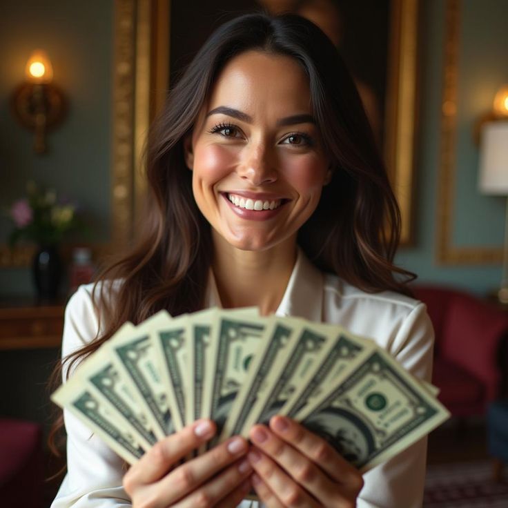 Confident Success_ Hyper-Realistic Wealth Portrait in Luxurious Surroundings